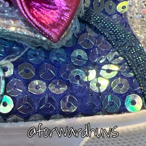 Disney Frozen Elsa and Anna Sequin Sneakers - Toddler Size 6 - Picture 5 of 10